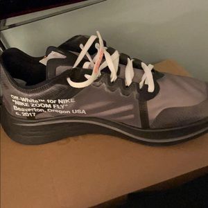 Off white Nike zoom flies